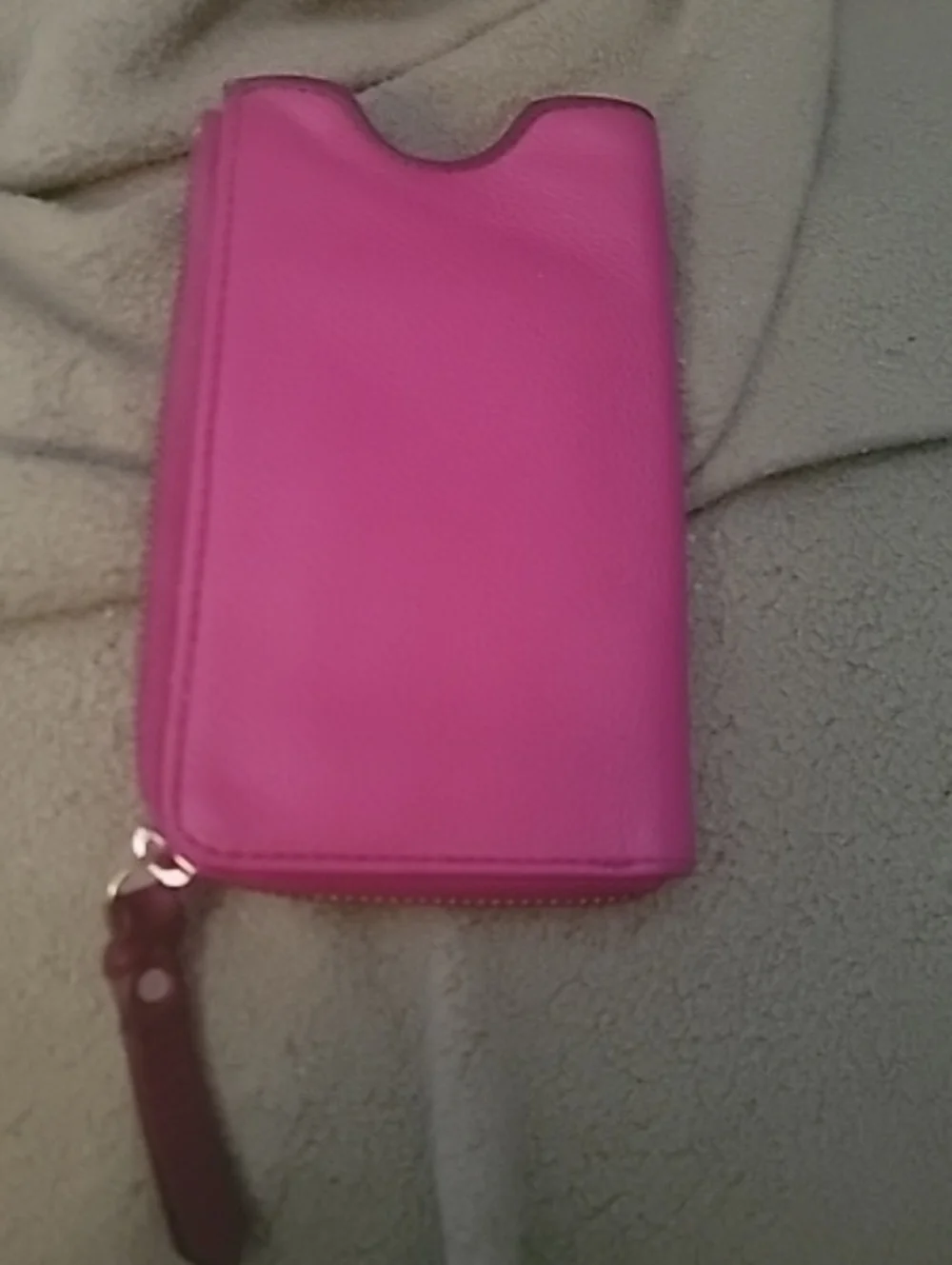 Hot Pink Fossil Women's Zip Wallet